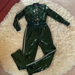 Sequined Jogger Set